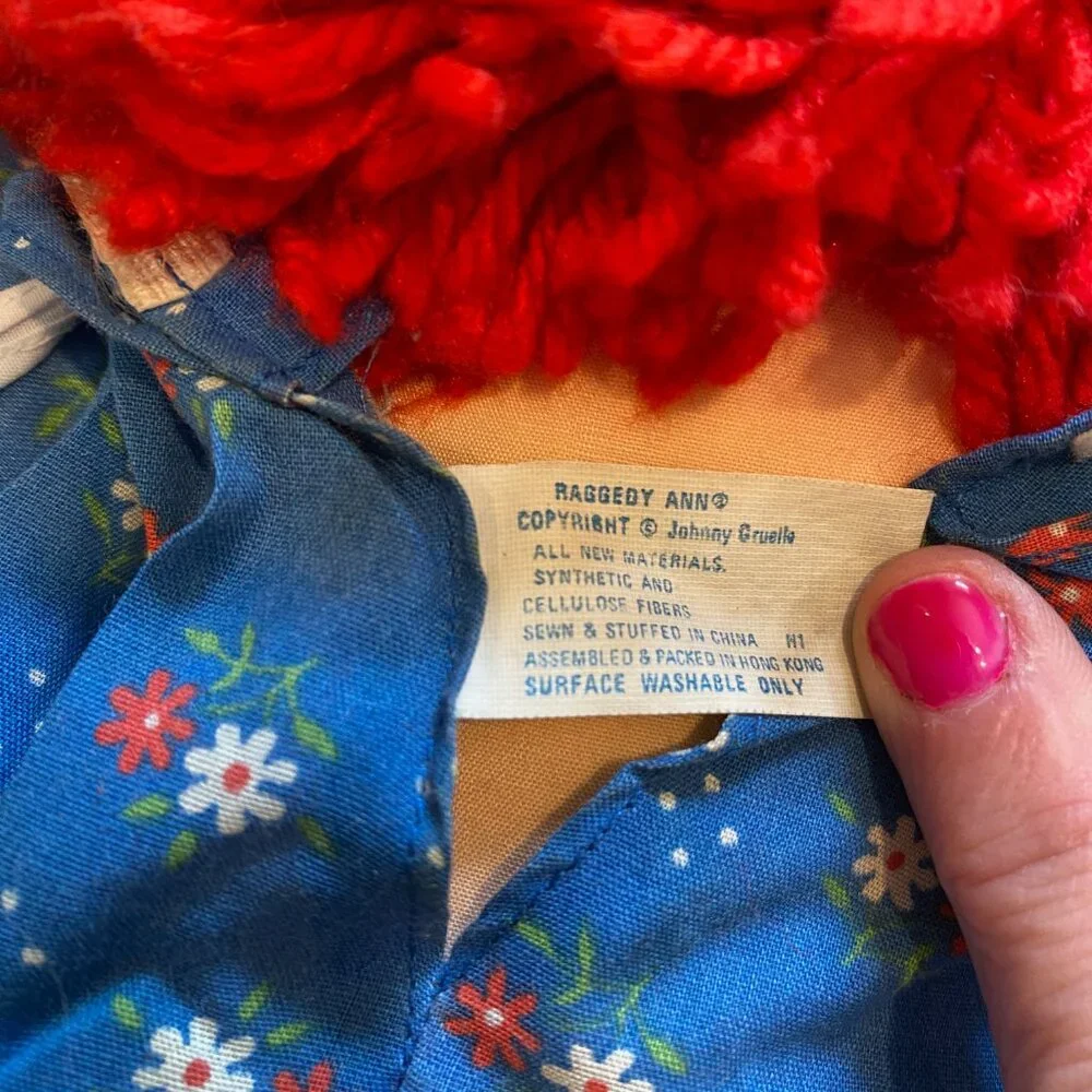 Vintage‎ Raggedy Ann Doll 20